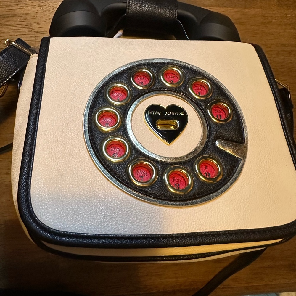 Betsy Johnson Retro Rotary Phone Crossbody Bag